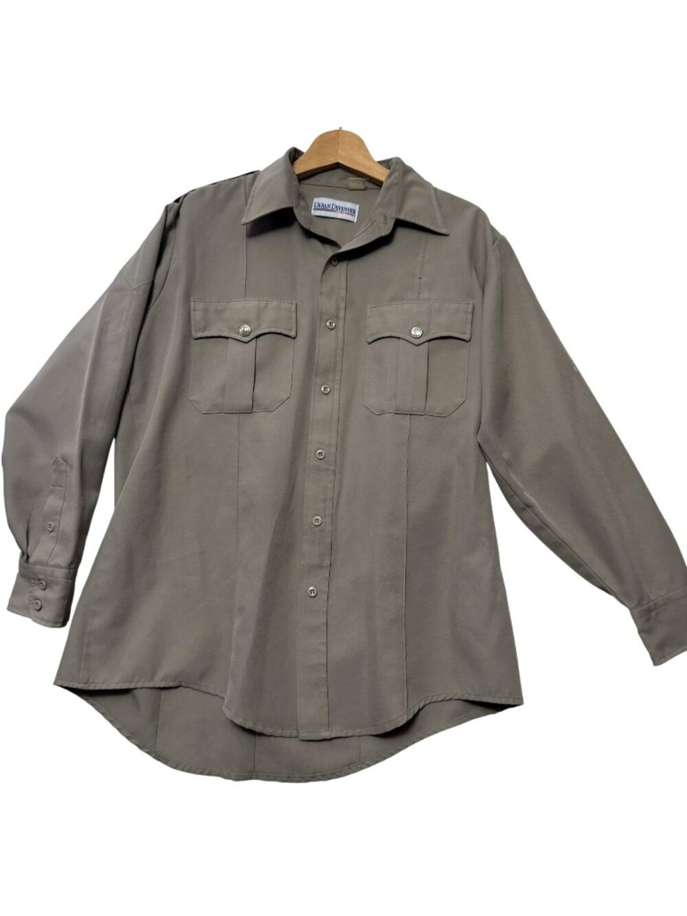 Urban Defender By Fechheimer Uniform Shirt Vintage Gray Button-Up - L